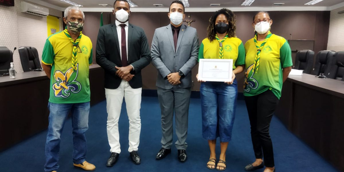 Câmara de Vereadores de Cruz das Almas entrega Moção de Aplausos e Congratulações ao Grupo Escoteiro General Edgard da Cruz Cordeiro