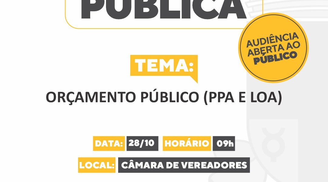 Câmara de Vereadores de Cruz das Almas realiza Audiência Pública sobre PPA e LOA