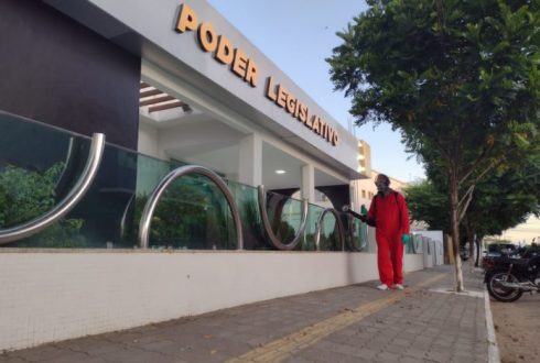 Câmara de Vereadores de Cruz das Almas passa por sanitização