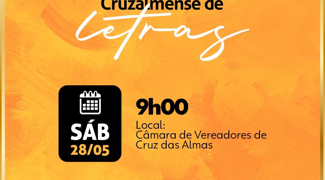 Câmara de Vereadores de Cruz das Almas realiza cerimônia de posse dos membros da Academia Cruzalmense de Letras