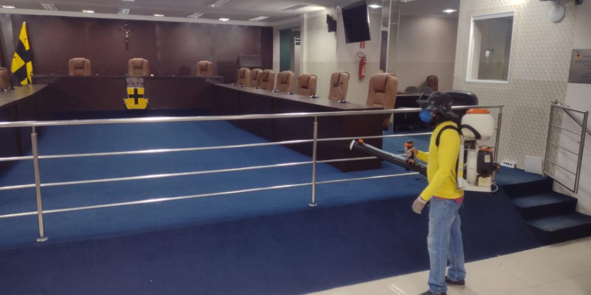 Câmara de Vereadores de Cruz das Almas passa por sanitização