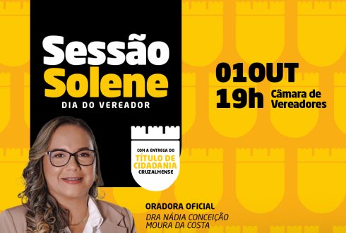 Câmara de Vereadores de Cruz das Almas realiza Sessão Solene para entrega do Título de Cidadania Cruzalmense