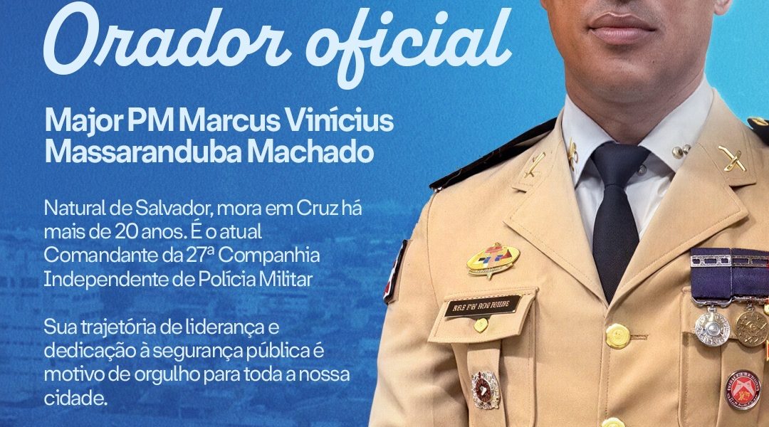 Major PM Marcus Vinicius será o orador oficial da homenagem à 27ª CIPM